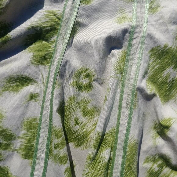 4/$20 "Just Below Waist" 100% cotton abstract print flared skirt ribbons sz 8 - Picture 5 of 11